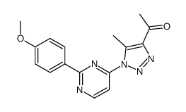 1-{1-[2-(4-Methoxy-phenyl)-pyrimidin-4-yl]-5-methyl-1H-[1,2,3]triazol-4-yl}-ethanone结构式