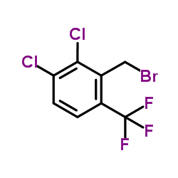 2-(溴甲基)-3,4-二氯-1-(三氟甲基)苯结构式