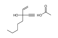 acetic acid,3-ethynyloct-1-en-3-ol结构式