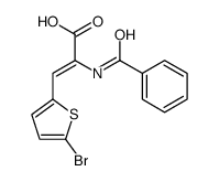 2-benzamido-3-(5-bromothiophen-2-yl)prop-2-enoic acid Structure
