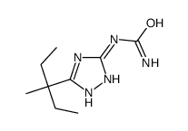 [5-(3-methylpentan-3-yl)-1H-1,2,4-triazol-3-yl]urea结构式