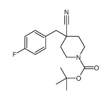 1-BOC-4-CYANO-4-(4-FLUOROBENZYL)-PIPERIDINE Structure