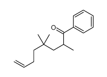 2,4,4-trimethyl-1-phenyloct-7-en-1-one结构式