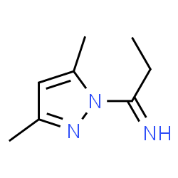 1H-Pyrazole-1-methanimine,-alpha--ethyl-3,5-dimethyl- Structure