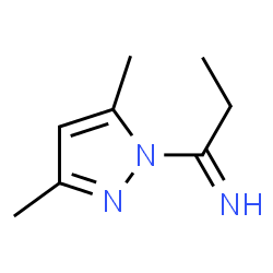 1H-Pyrazole-1-methanimine,-alpha--ethyl-3,5-dimethyl- structure