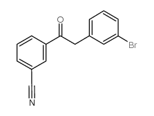 2-(3-BROMOPHENYL)-3'-CYANOACETOPHENONE Structure