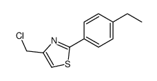 4-(chloromethyl)-2-(4-ethylphenyl)-1,3-thiazole Structure