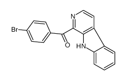 (4-bromophenyl)-(9H-pyrido[3,4-b]indol-1-yl)methanone结构式