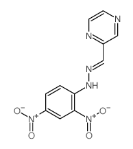 2-Pyrazinecarboxaldehyde,2-(2,4-dinitrophenyl)hydrazone structure