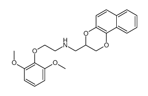 3-((-(2,6-dimethoxyphenoxy)ethyl)amino)methyl-1,4-dioxane(1,2-b)naphthalene结构式