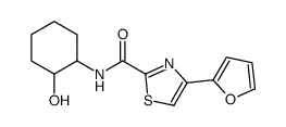 4-(furan-2-yl)-N-(2-hydroxycyclohexyl)-1,3-thiazole-2-carboxamide结构式