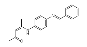 4-[4-(benzylideneamino)anilino]pent-3-en-2-one结构式