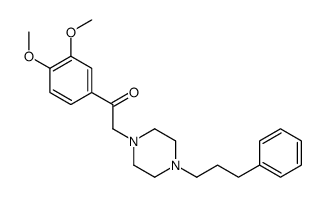 1-(3,4-dimethoxyphenyl)-2-[4-(3-phenylpropyl)piperazin-1-yl]ethanone Structure