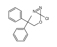 3-chloro-3-(2,2-diphenylpropoxy)diazirine结构式