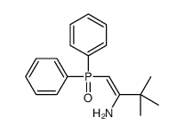 1-diphenylphosphoryl-3,3-dimethylbut-1-en-2-amine结构式