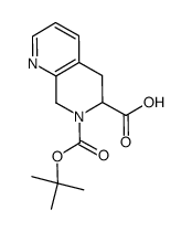 5,8-dihydro-6H-[1,7]naphthyridine-6,7-dicarboxylic acid 7-tert-butyl ester Structure