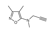 5-Isoxazolamine,N,3,4-trimethyl-N-2-propynyl-(9CI) Structure