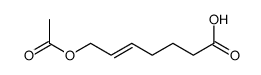 7-acetyloxyhept-5-enoic acid结构式