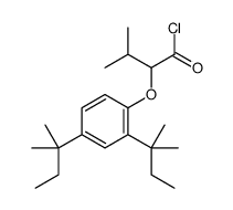 2-[2,4-bis(2-methylbutan-2-yl)phenoxy]-3-methylbutanoyl chloride Structure
