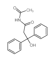 Hydracrylamide, N-acetyl-3,3-diphenyl- (7CI) Structure
