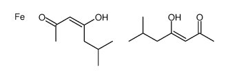 bis(6-methylheptane-2,4-dionato-O,O')iron Structure