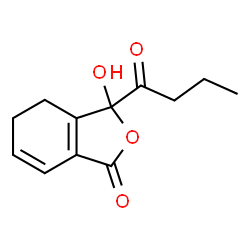 4,5-Dihydro-3-hydroxy-3-(1-oxobutyl)-1(3H)-isobenzofuranone Structure