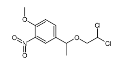 1-(4-methoxy-3-nitrophenyl)ethyl 2,2-dichloroethyl ether结构式