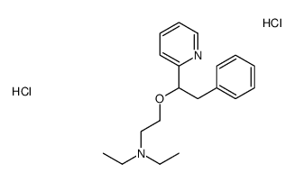N,N-diethyl-2-(2-phenyl-1-pyridin-2-yl-ethoxy)ethanamine dihydrochlori de结构式