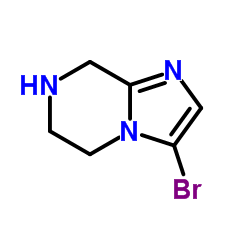 3-Brom-5,6,7,8-tetrahydroimidazo[1,2-a]pyrazin structure