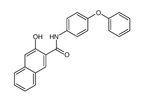 3-hydroxy-N-(4-phenoxyphenyl)naphthalene-2-carboxamide结构式