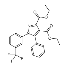 diethyl 5-phenyl-1-[3-(trifluoromethyl)phenyl]pyrazole-3,4-dicarboxylate结构式