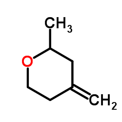 2-Methyl-4-methylenetetrahydro-2H-pyran结构式