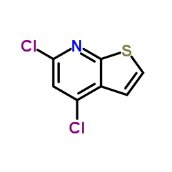 4,6-二氯噻吩并[2,3-b]吡啶结构式