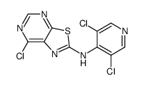 (7-Chloro-thiazolo[5,4-d]pyrimidin-2-yl)-(3,5-dichloro-pyridin-4-yl)-amine结构式