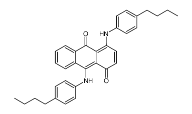 4,9-Bis-(4-butyl-phenylamino)-anthracene-1,10-dione结构式