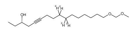 (S)-(+)-[9,9,10,10-2H4]-17,19-dioxa-5-icosyn-3-ol Structure