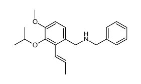 N-{(3-isopropoxy-4-methoxy-2-[(1E)-prop-1-en-1-yl]phenyl)methyl}benzylamine结构式