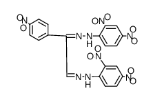 p-Nitrophenylglyoxal-bis-<2,4-dinitro-phenylhydrazon>结构式