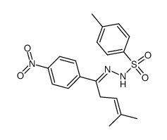 1-(p-nitrophenyl)-4-methyl-3-penten-1-one N-tosylhydrazone Structure
