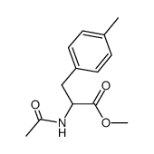 methyl 2-acetylamino-3-(4-methylphenyl)propanoate结构式