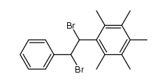 1-(1,2-dibromo-2-phenylethyl)-2,3,4,5,6-pentamethylbenzene结构式