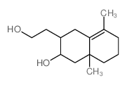 2-Naphthaleneethanol,1,2b,3,4,4a,5,6,7-octahydro-3a-hydroxy-4aa,8-dimethyl- (7CI,8CI) structure