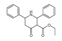 ethyl 4-oxo-2,6-diphenylpiperidine-3-carboxylate Structure