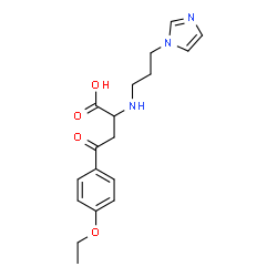 4-(4-ETHOXYPHENYL)-2-([3-(1H-IMIDAZOL-1-YL)PROPYL]AMINO)-4-OXOBUTANOIC ACID structure