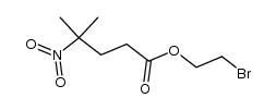 2-bromoethyl 4-methyl-4-nitropentanoate结构式