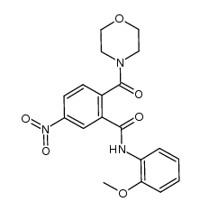 N-(2-methoxyphenyl)-2-(morpholine-4-carbonyl)-5-nitrobenzamide结构式