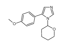5-(4-methoxyphenyl)-1-(tetrahydro-2H-pyran-2-yl)-1H-imidazole Structure