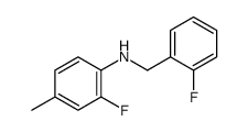 2-Fluoro-N-(2-fluorobenzyl)-4-methylaniline结构式