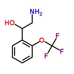 2-Amino-1-[2-(trifluoromethoxy)phenyl]ethanol结构式