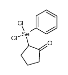 2-(dichloro(phenyl)-l4-selanyl)cyclopentan-1-one Structure